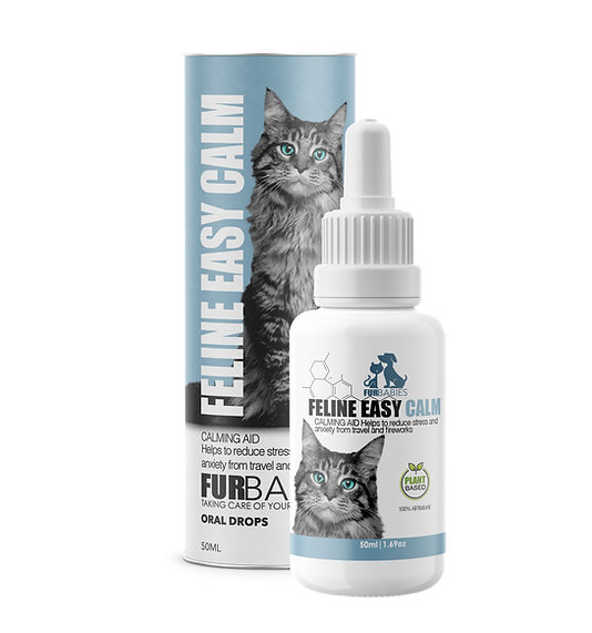 Furbabies Feline Easy Calm Anxiety Relief Oral Drops 50Ml