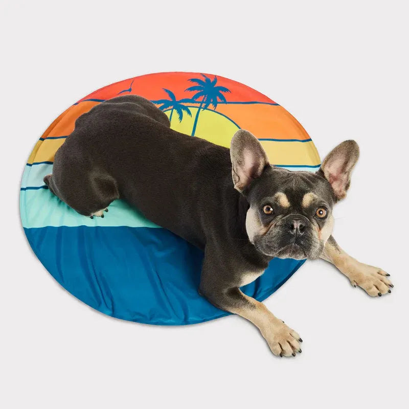 GF Pet Round Ice Mat Dark Blue Sunset 24"
