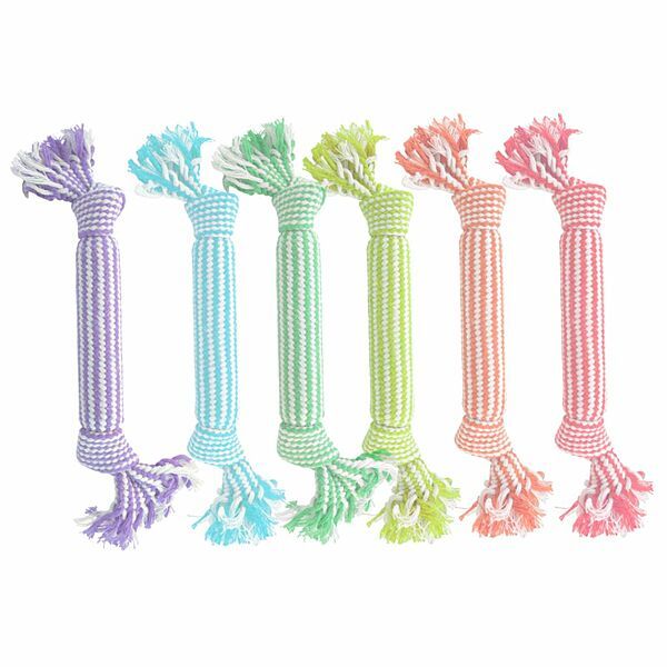 Gnawsome Squeaker Rope Assorted 14"