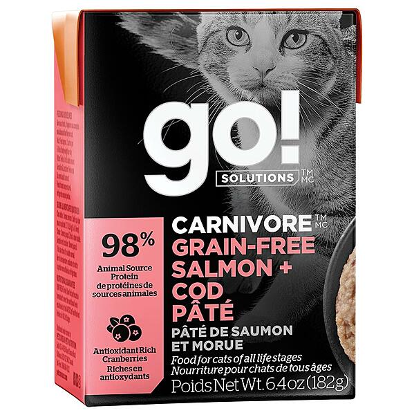 Go! Cat Carnivore Salmon & Cod Pate 6.4oz