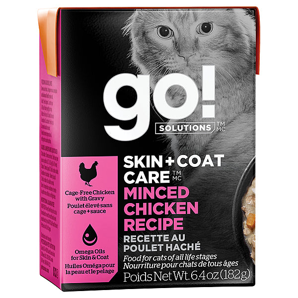 Go! Cat Skin & Coat Minced Chicken 6.4oz
