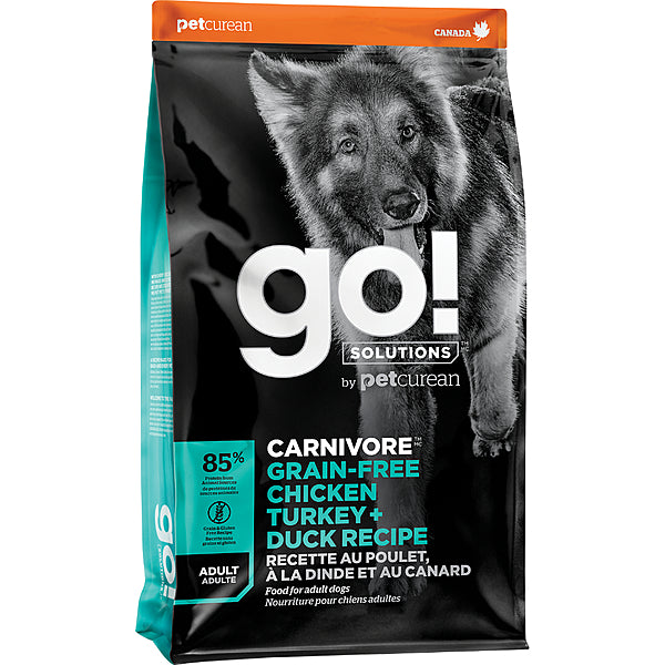 Go! Dog Carnivore Grain Free Chicken, Turkey & Duck Recipe 12lb/5.4kg