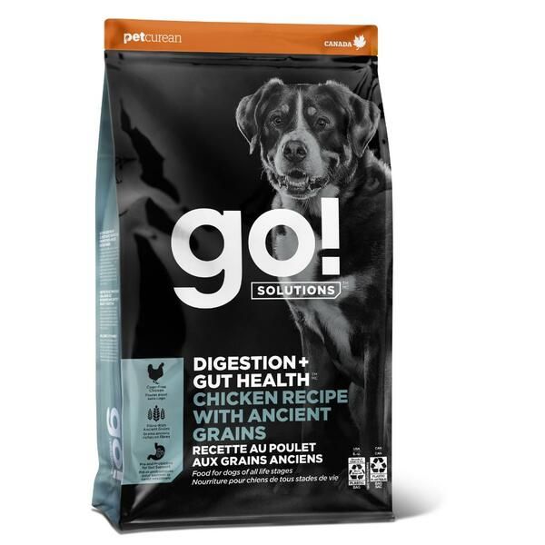 Go! Dog Digestion & Gut Health Chicken Recipe With Ancient Grains 22lb/10kg
