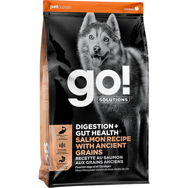 Go! Dog Digestion & Gut Health Salmon Recipe With Ancient Grains 22lb/10kg