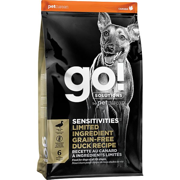Go! Dog Sensitivities Limited Ingredient Grain Free Duck Recipe 22lb/10kg