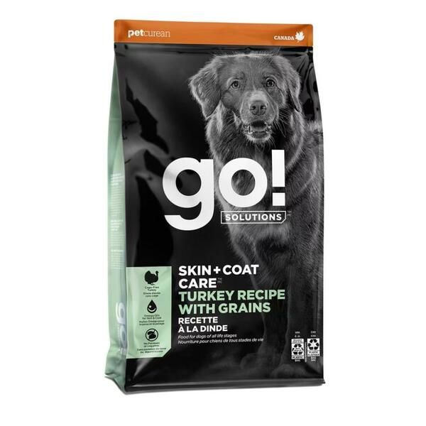 Go! Dog Skin & Coat Turkey Recipe With Grain 22Lb/10Kg