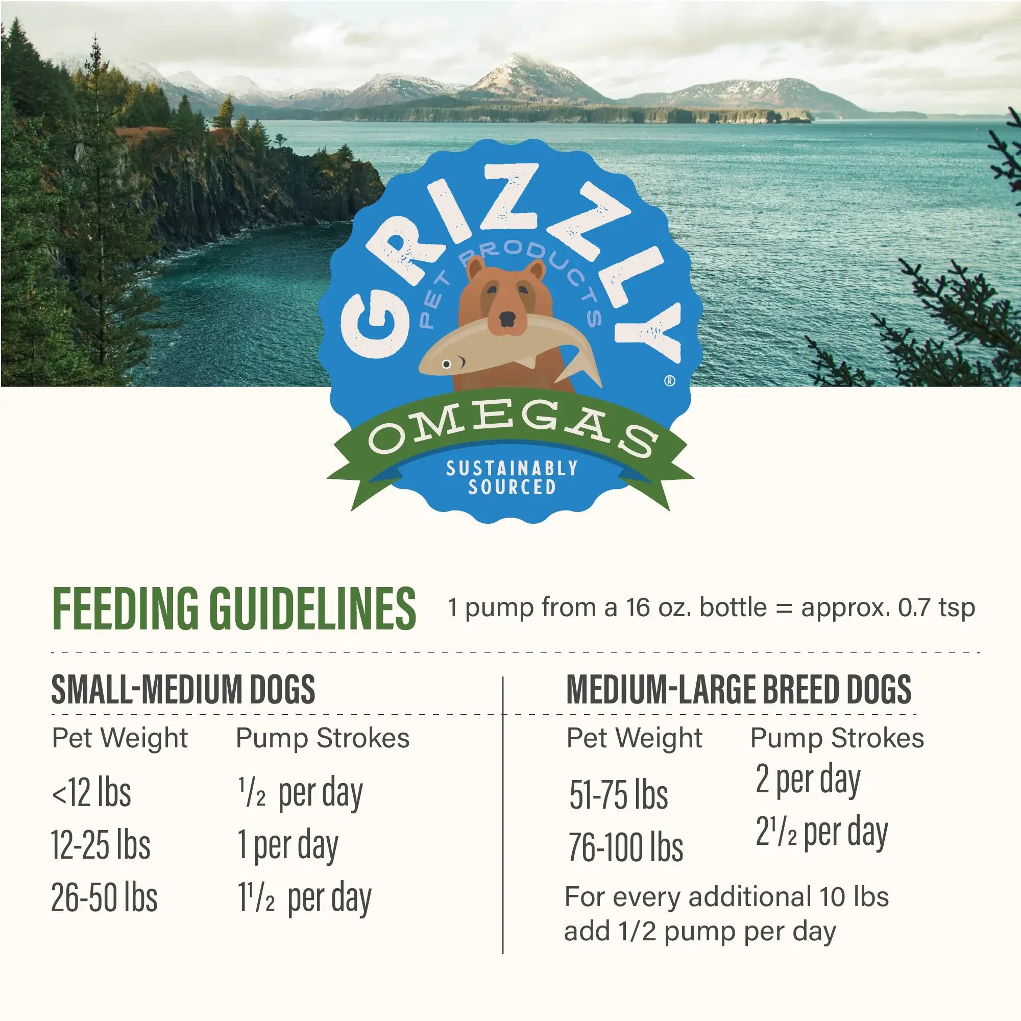 Grizzly Algal Plus Oil 16Oz