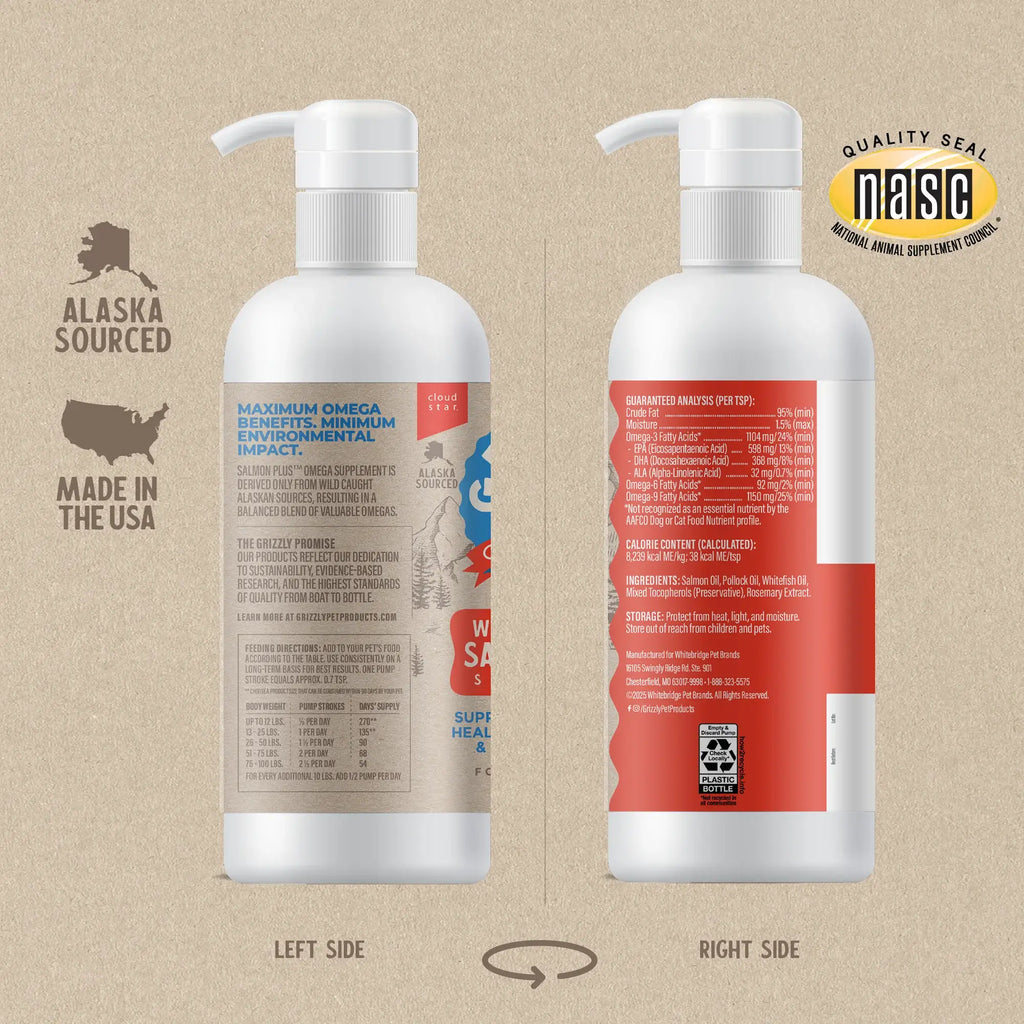 Grizzly Salmon Plus Oil 4Oz