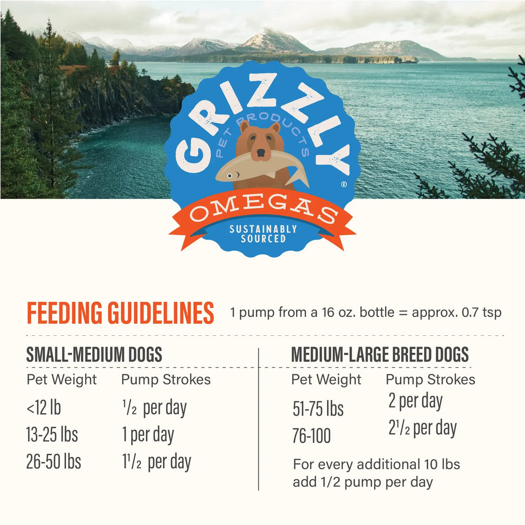 Grizzly Salmon Plus Oil 4Oz