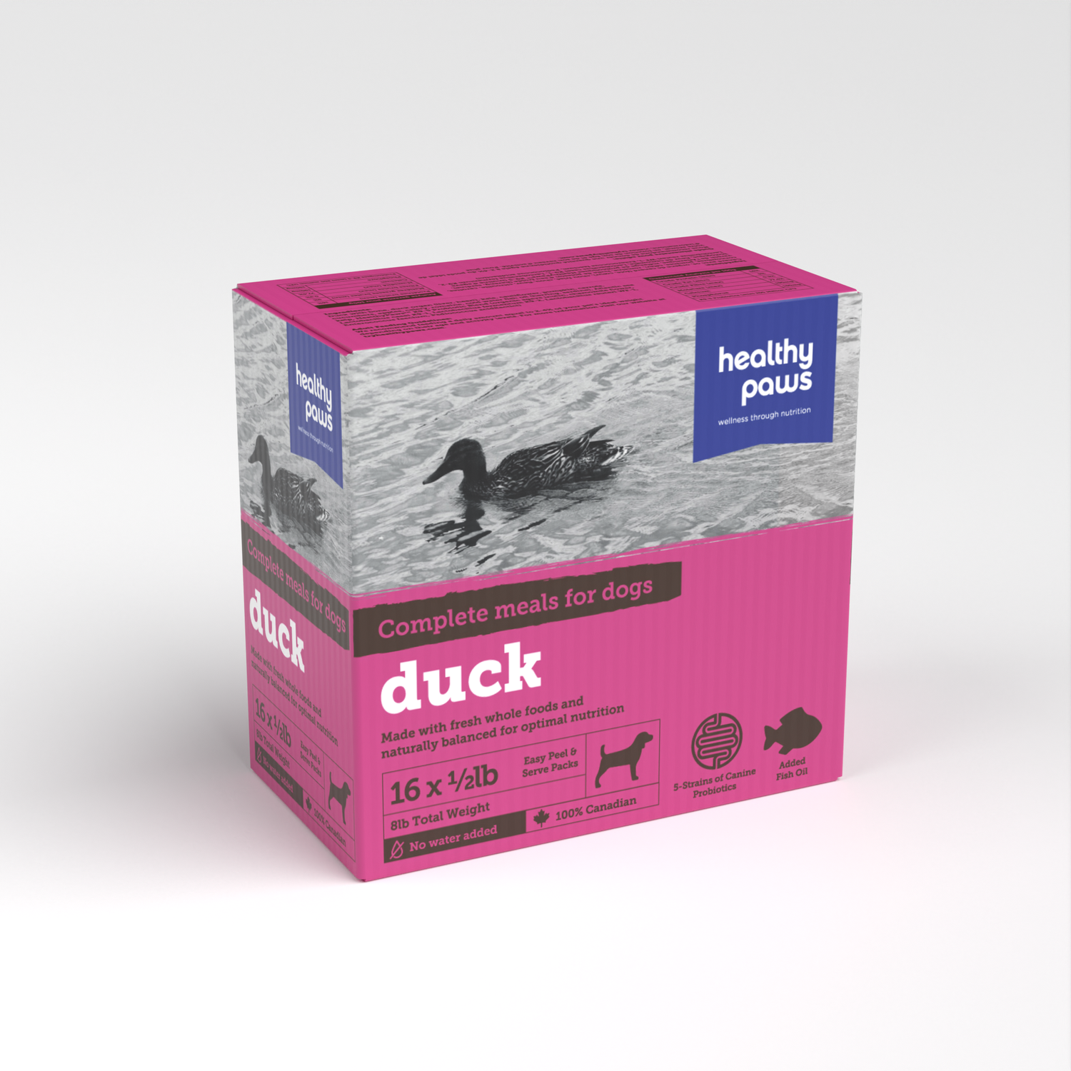 Healthy Paws Dog Duck Dinner 8lb/3.6kg