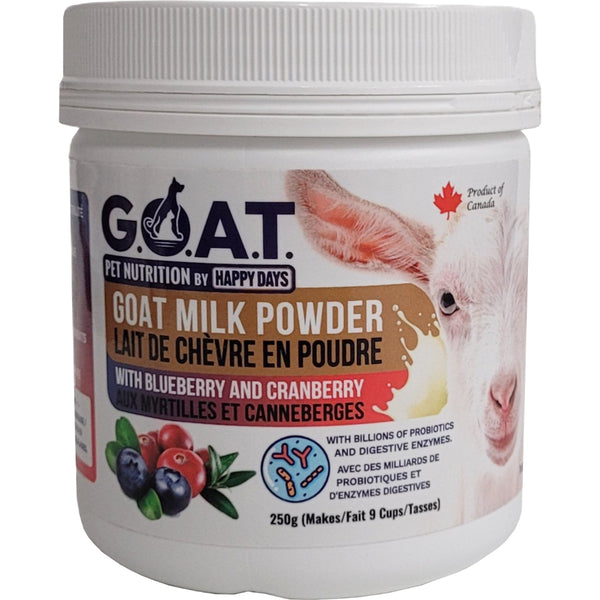 Happy Days Goat Milk Powder With Blueberry And Cranberry Enzymes 250g