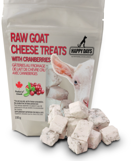 Happy Days Raw Goat Cheese With Cranberry 100G