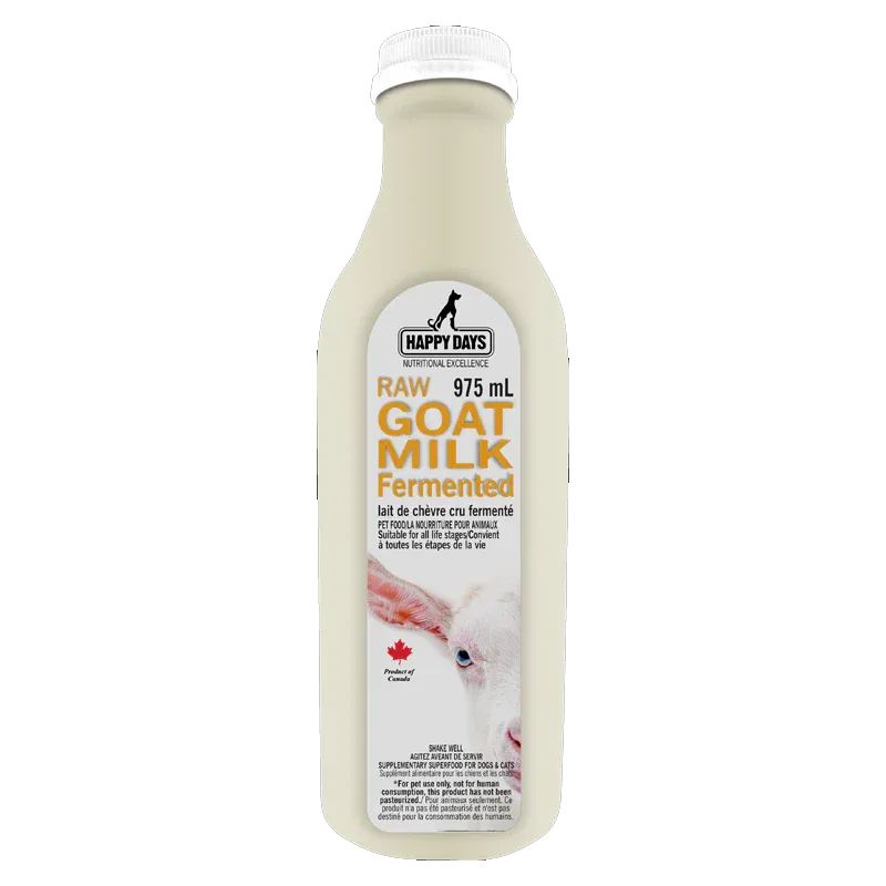 Happy Days Raw Fermented Goat Milk 33oz/975mL
