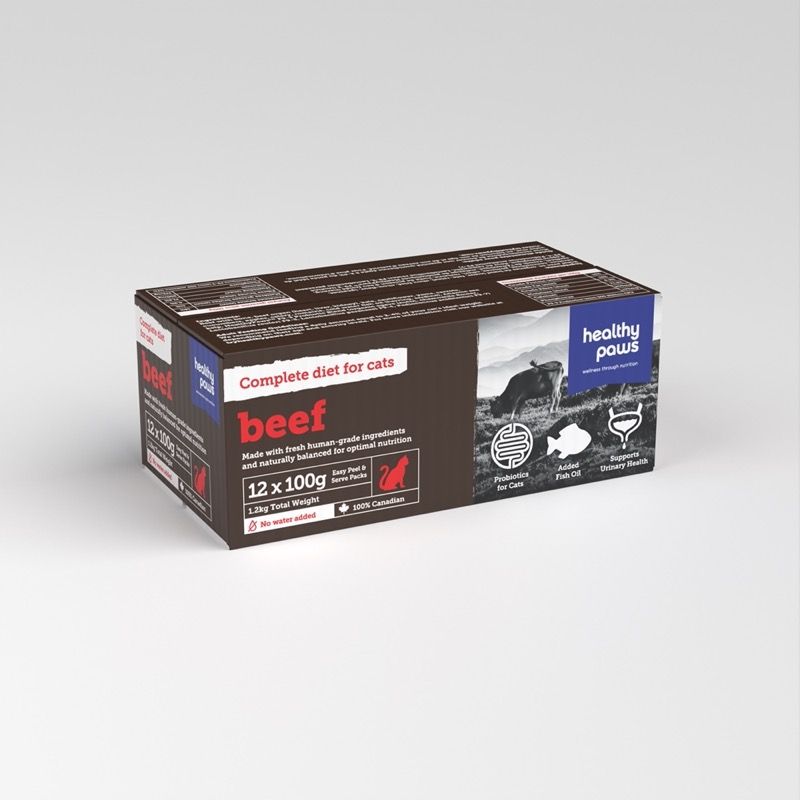 Healthy Paws Cat Beef Dinner 2.64lb/1.99kg