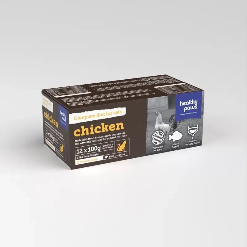 Healthy Paws Cat Chicken Dinner 3.5oz/100g X12
