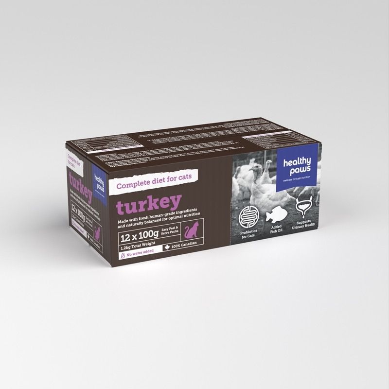 Healthy Paws Cat Turkey Dinner 2.64lb/1.99kg