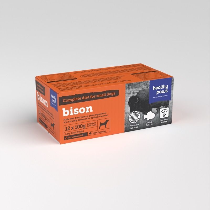 Healthy Paws Dog Bison Dinner 2.64lb/1.99kg