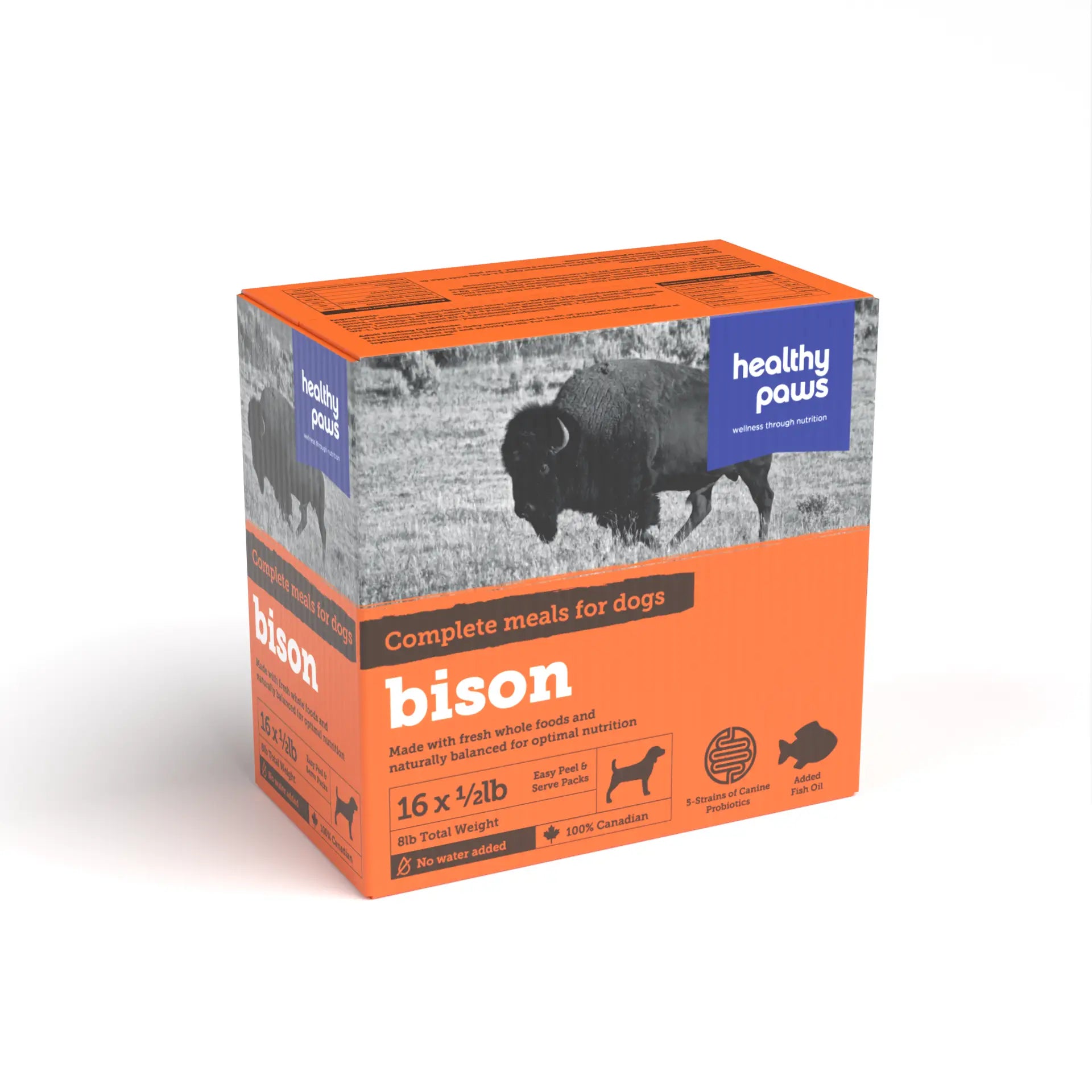 Healthy Paws Dog Bison Dinner 8lb/3.6kg