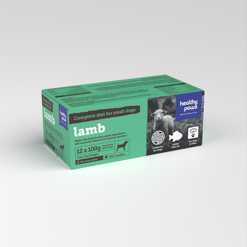 Healthy Paws Dog Lamb Dinner 3.5oz/100g X12