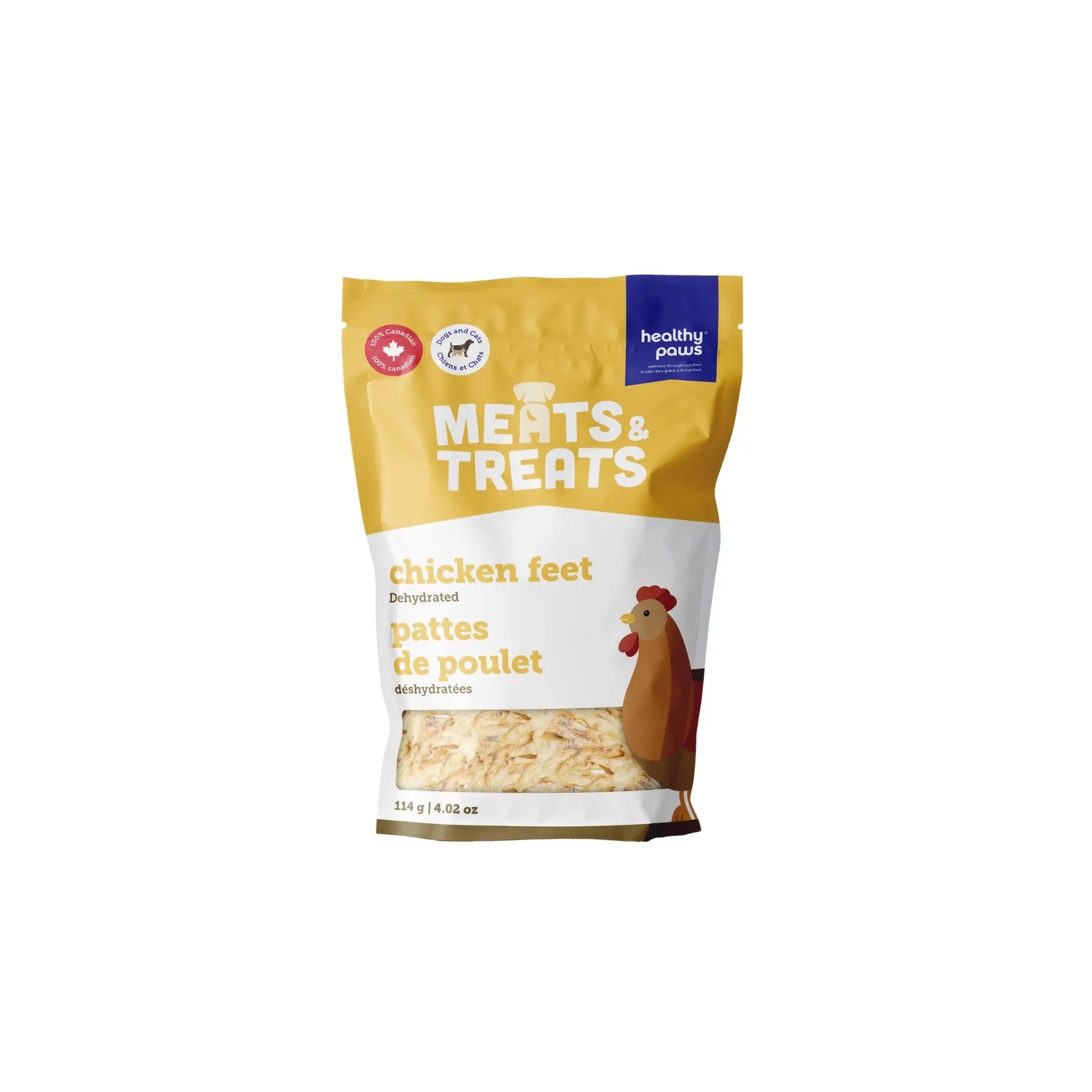 Healthy Paws Dehydrated Chicken Feet 114g