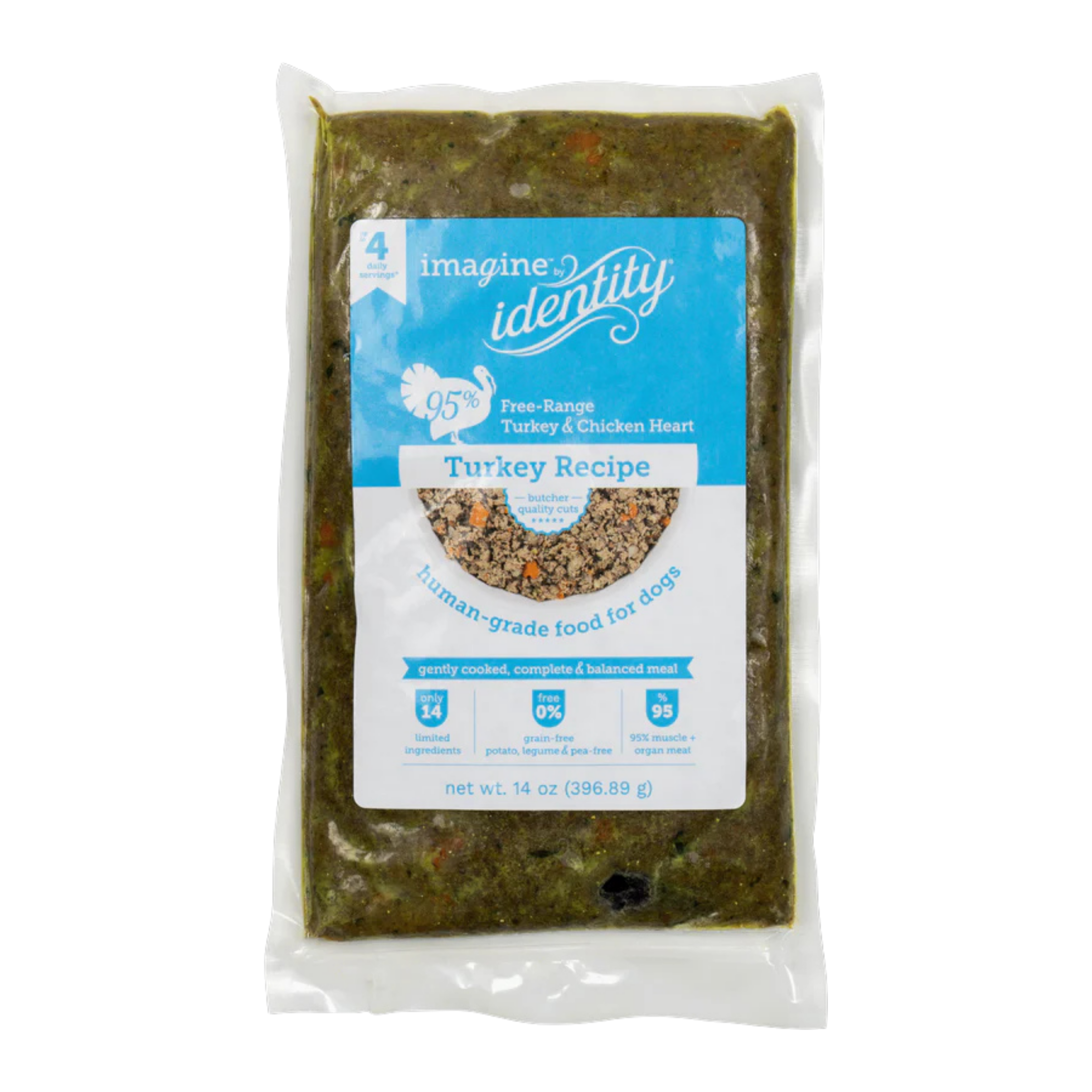 Identity Dog Imagine 95% Turkey Gently Cooked 14oz
