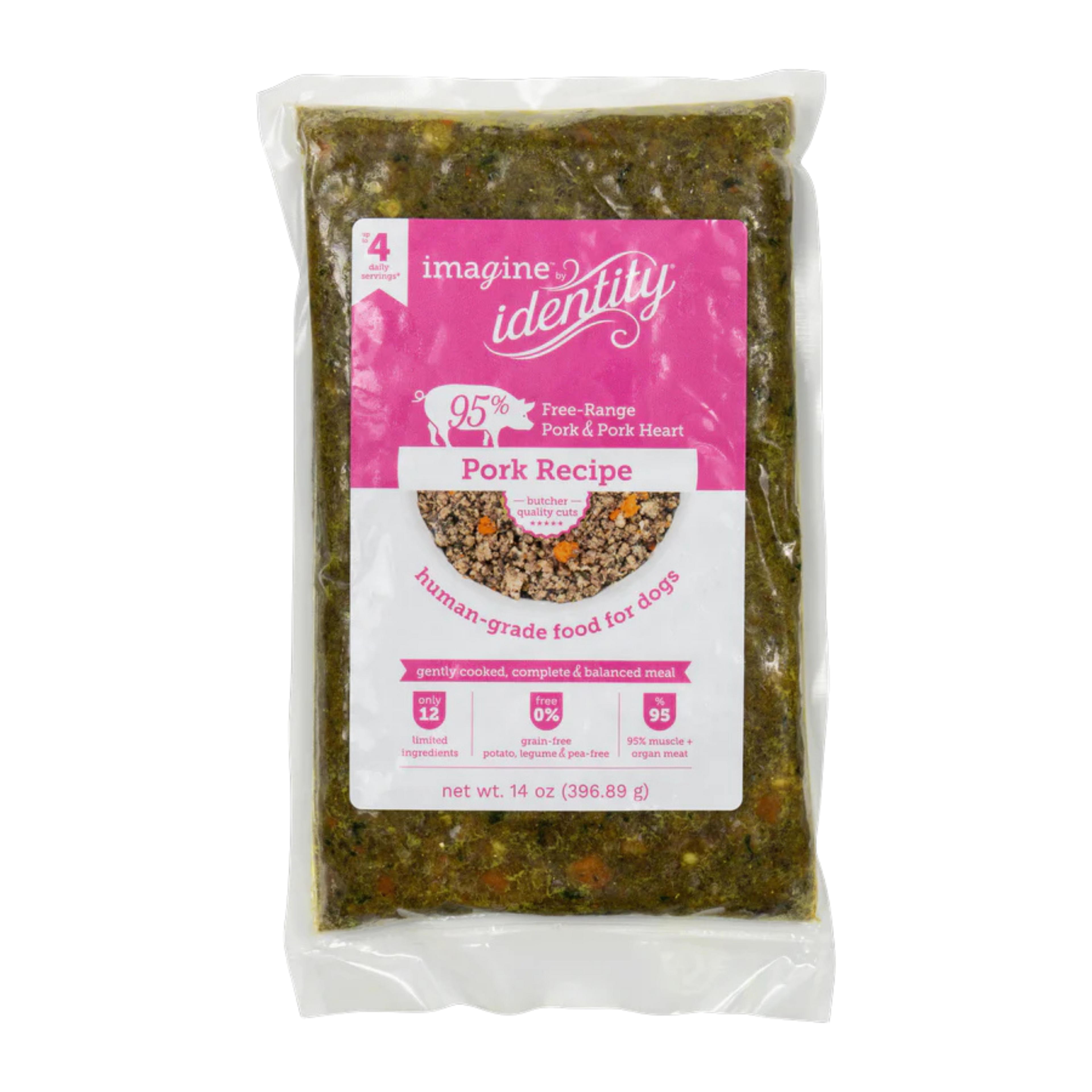 Identity Dog Imagine 95% Pork Gently Cooked 14oz