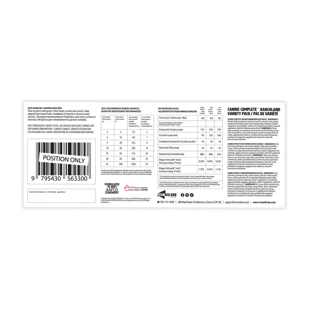 Iron Will Canine Complete Ranchland 12lb