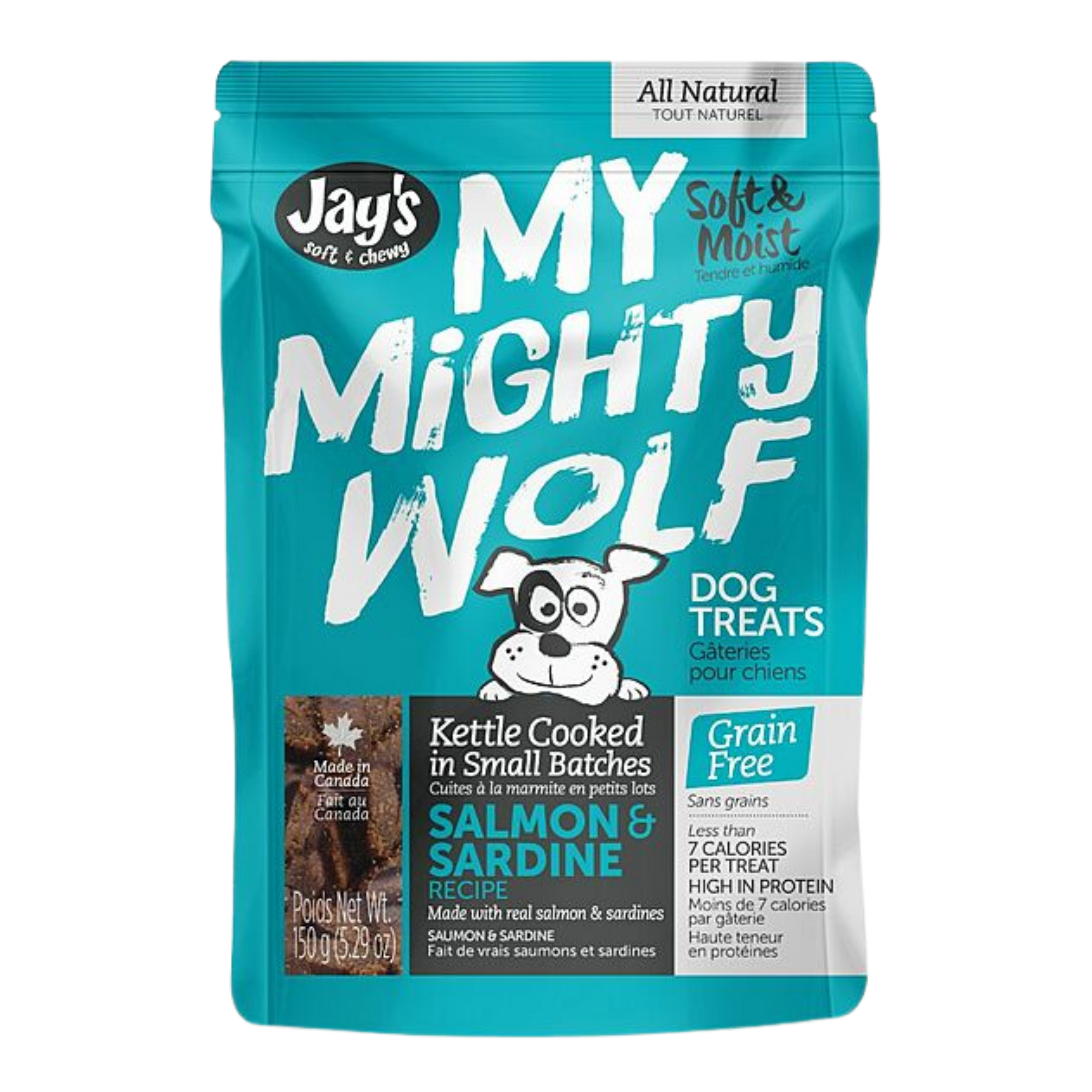 Jay'S Soft + Chewy My Mighty Wolf Salmon & Sardine 150G/5.3Oz