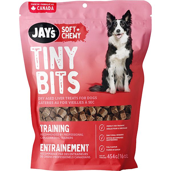 Jay'S Soft + Chewy Tiny Bits Training Treats Pork Liver Recipe 454G/16Oz