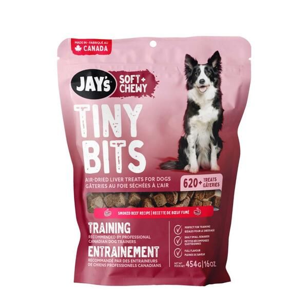 Jay's Soft + Chewy Tiny Bits Training Treats Smoked Beef Recipe 454G/16Oz