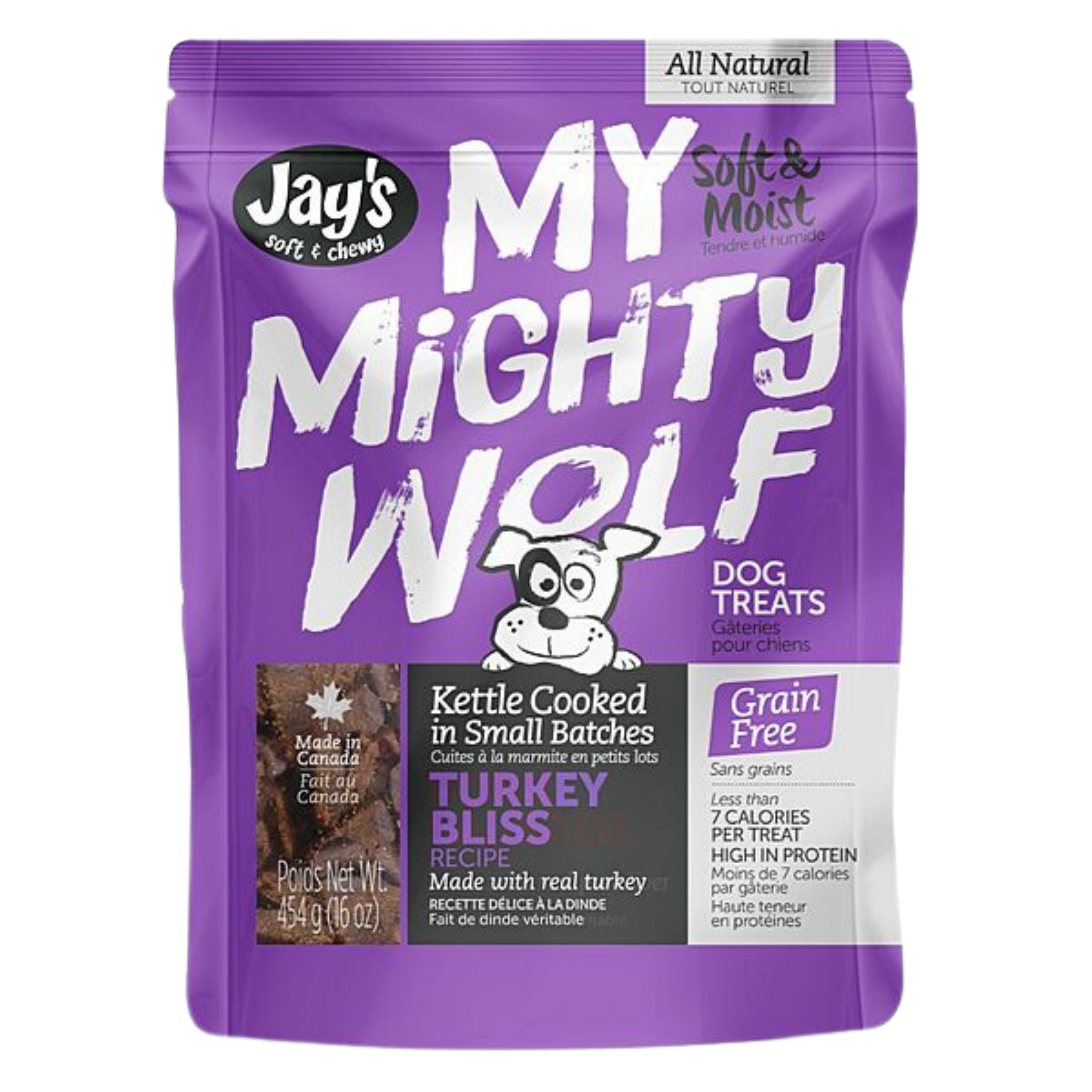 Jay's Soft + Chewy My Mighty Wolf Turkey Bliss Recipe 454g/16oz