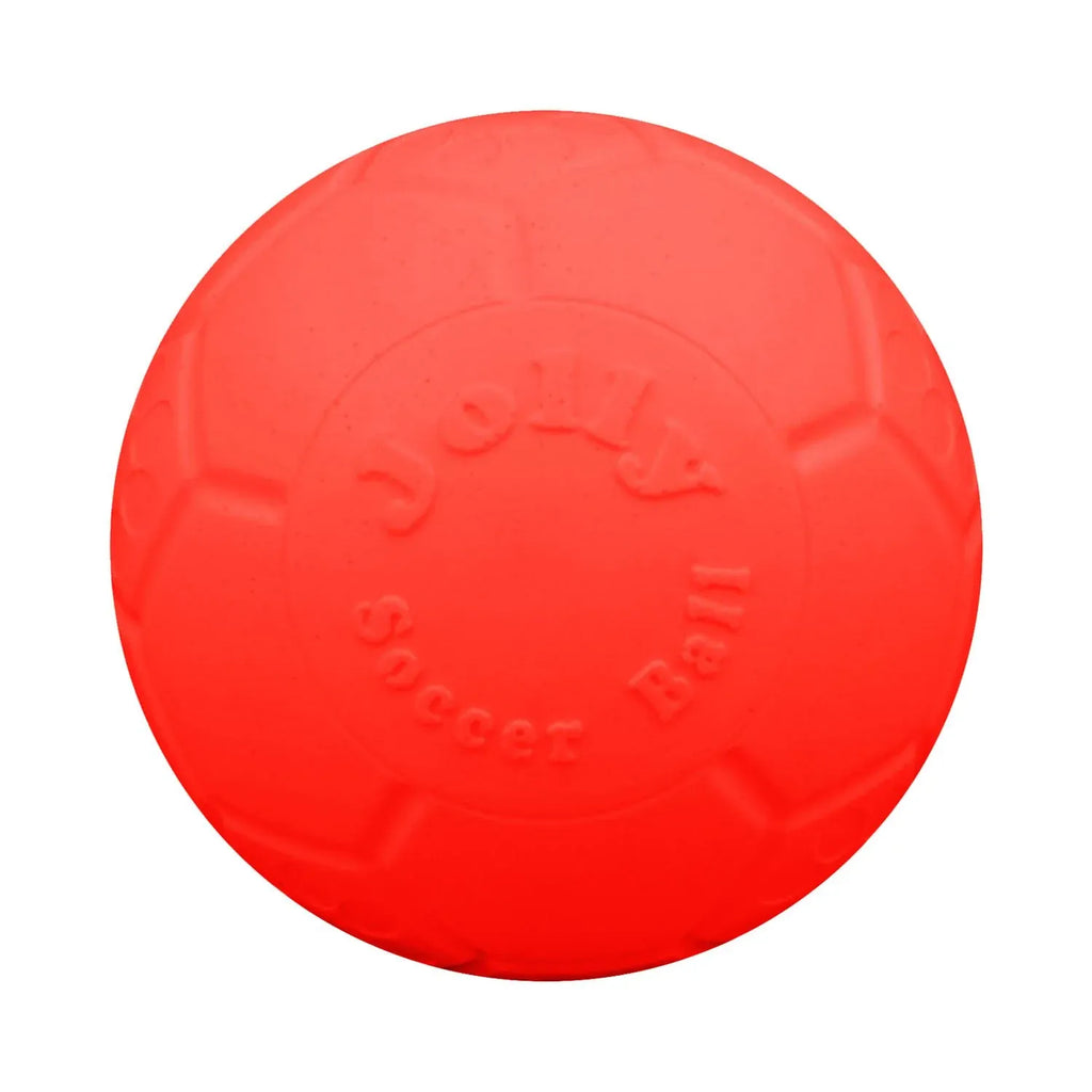 Jolly Pets Soccer Ball Orange/Red 6"