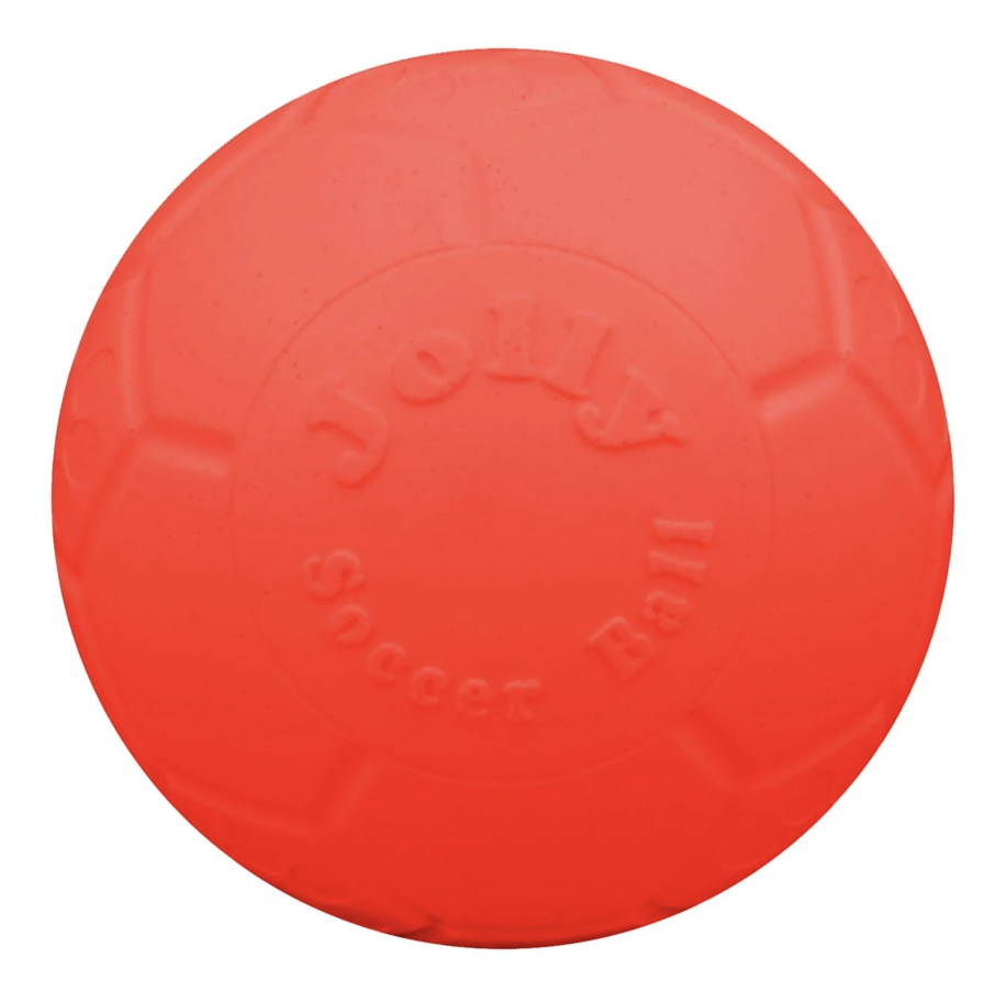 Jolly Pets Soccer Ball Orange/Red 8"