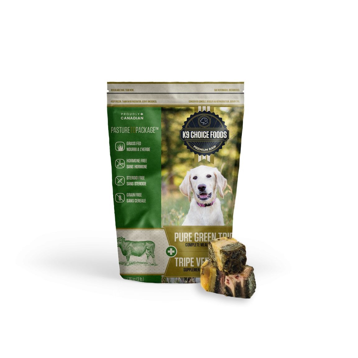 K9 Choice Pure Green Tripe 3lb/1.36kg