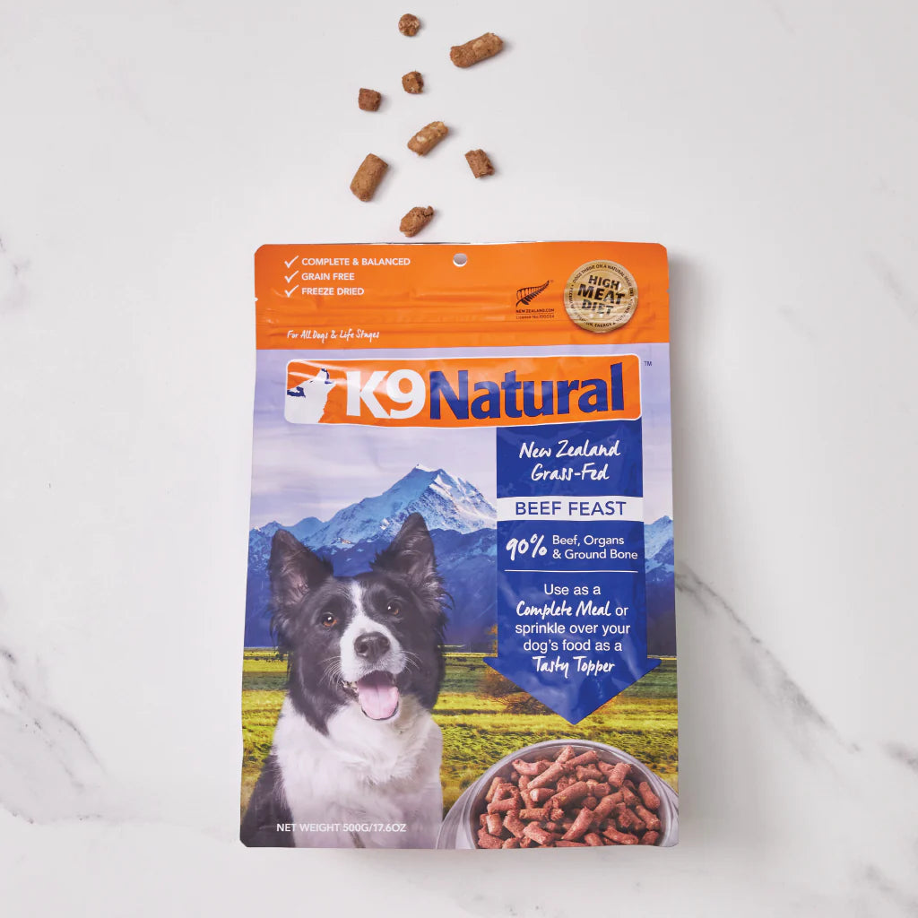 K9 Natural Freeze Dried Beef Feast 17.6Oz/500G