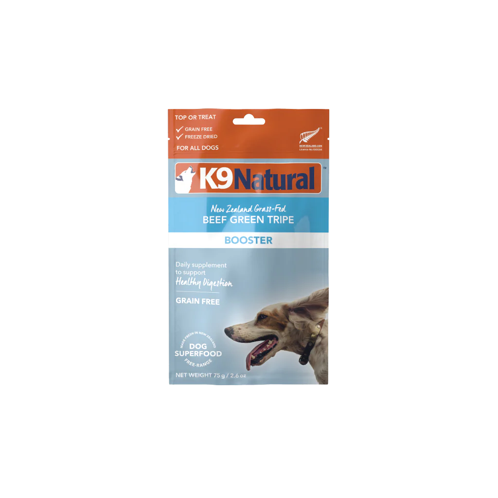 K9 Natural Freeze Dried Beef Green Tripe Booster 2.6Oz/75G