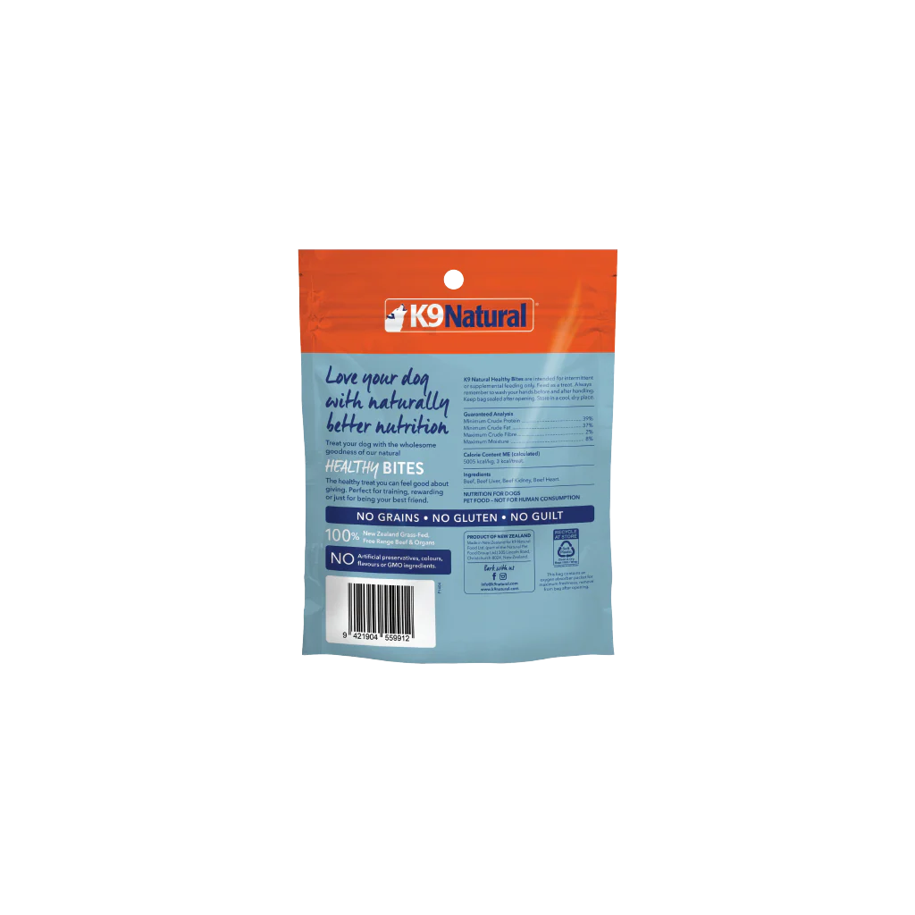 K9 Natural Freeze Dried Beef & Organs Healthy Bites 1.76oz/50g