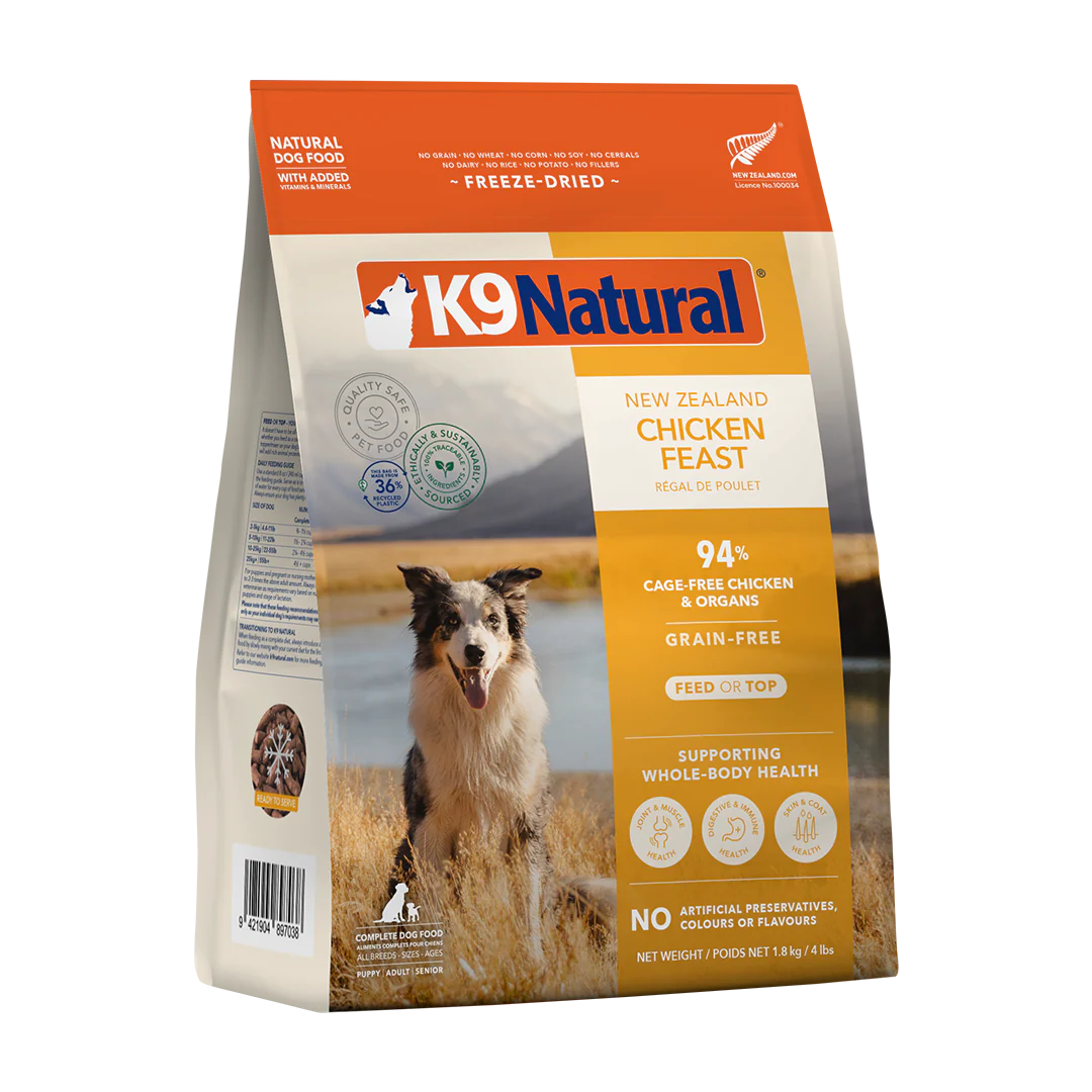 K9 Natural Freeze Dried Chicken Feast 4Lb/1.8Kg