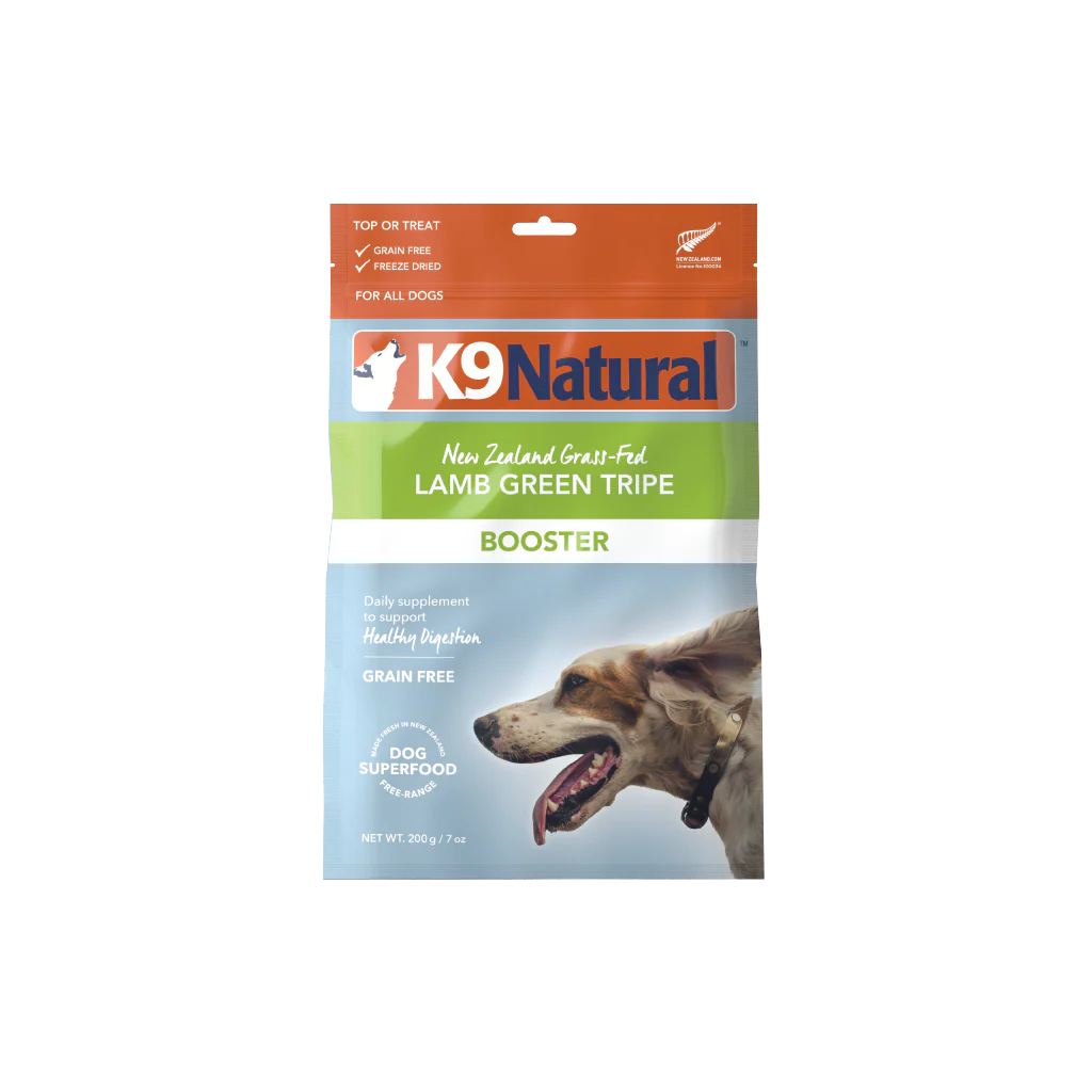 K9 Natural Freeze Dried Lamb Green Tripe Booster 7Oz/200G