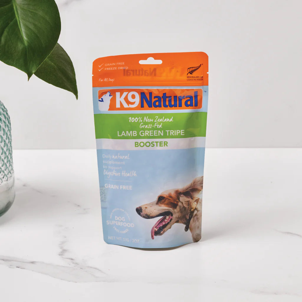 K9 Natural Freeze Dried Lamb Green Tripe Booster 2Oz/57G