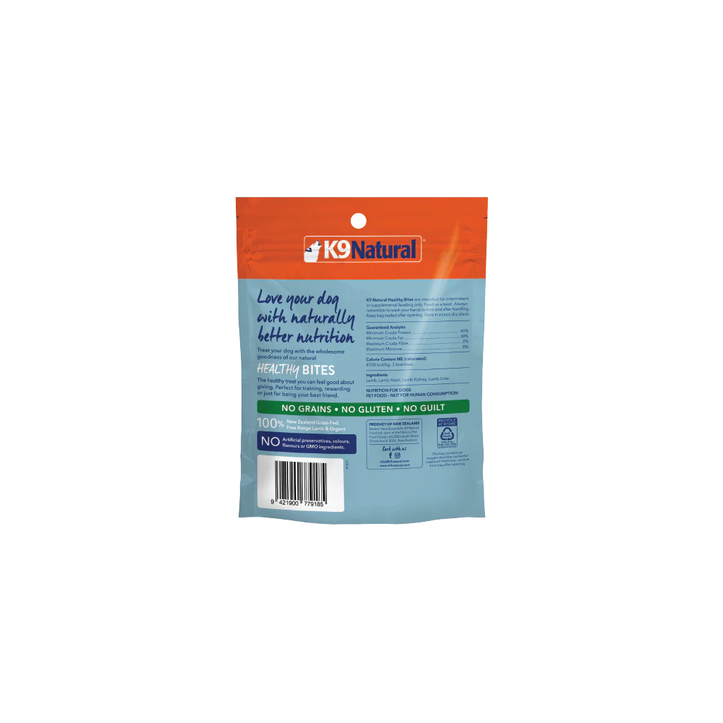 K9 Natural Freeze Dried Lamb & Organs Healthy Bites 1.76G/50G
