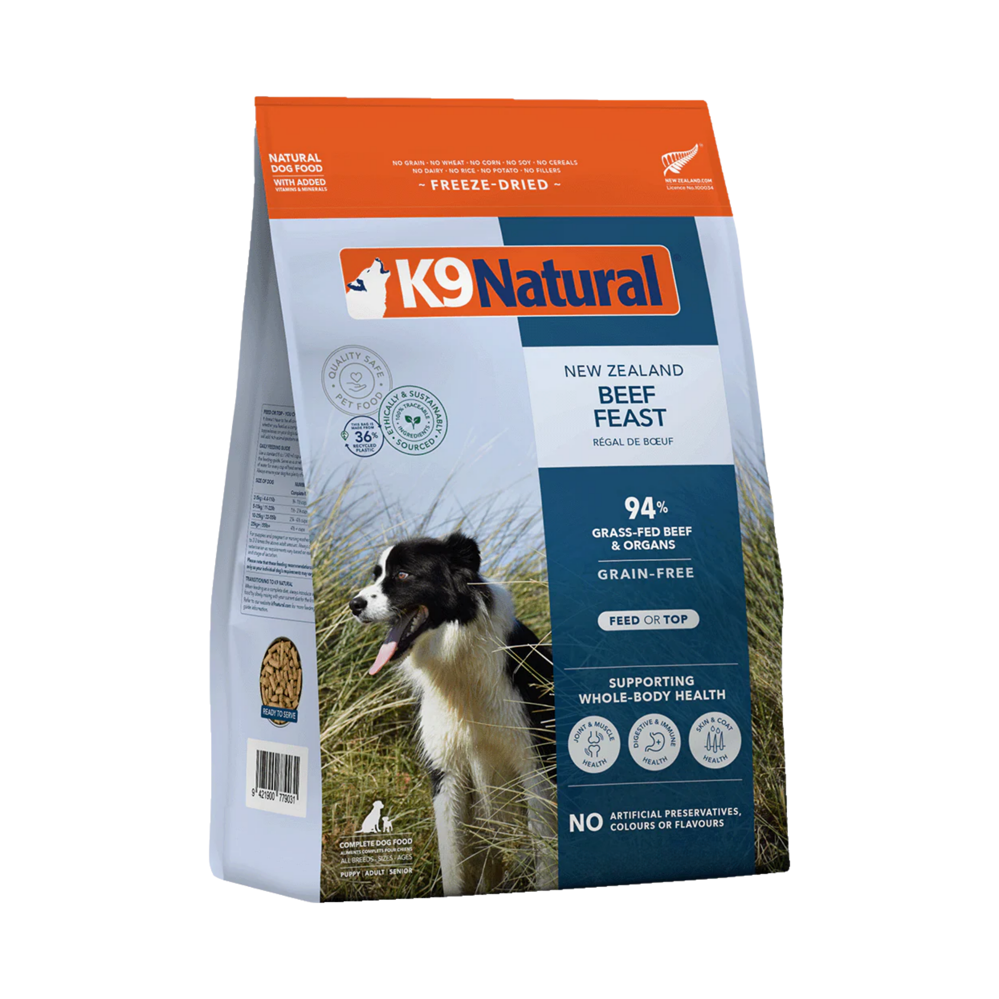 K9 Natural Freeze Dried Beef Feast 4Lb/1.8Kg