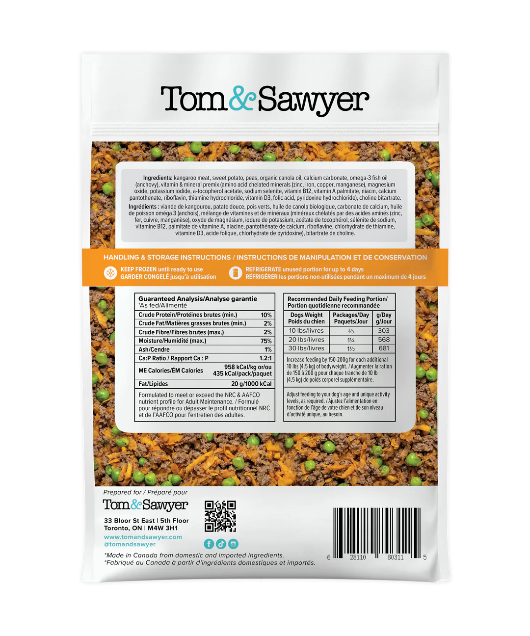 Tom & Sawyer Kangaroo 16Oz/454G