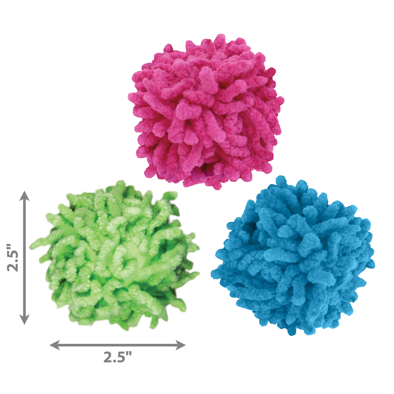 Kong Cat Active Moppy Ball Assorted Colours