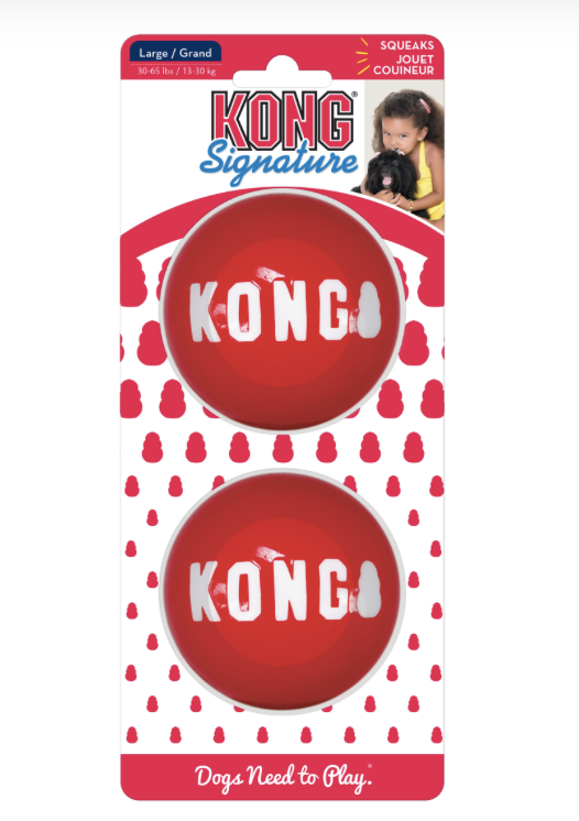 Kong Signature Balls Medium 2Pk