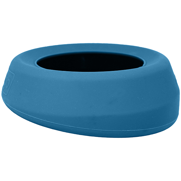 Kurgo Dog Wander Splash Free Water Bowl Coastal Blue 24oz