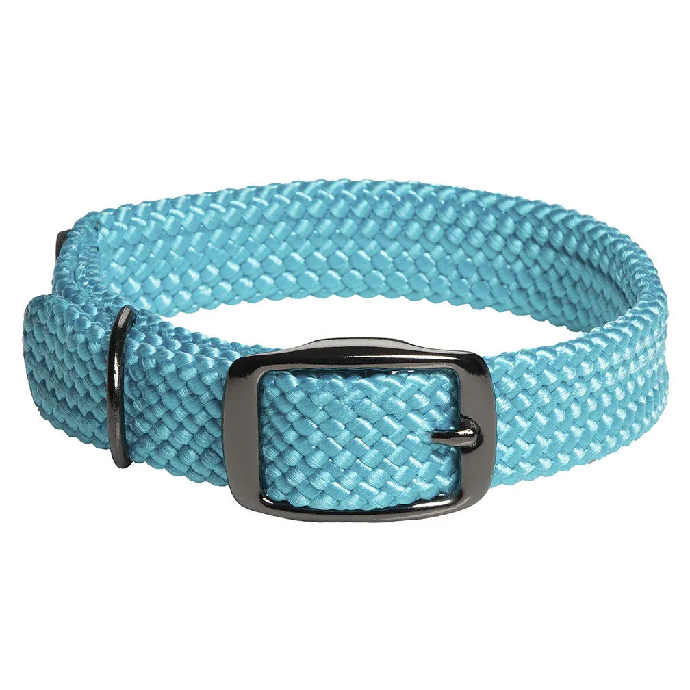 Mendota Pet Double Braid Turquoise Collar 12"