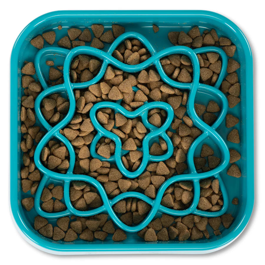 Messy Mutts Slow Feeder Blue Large