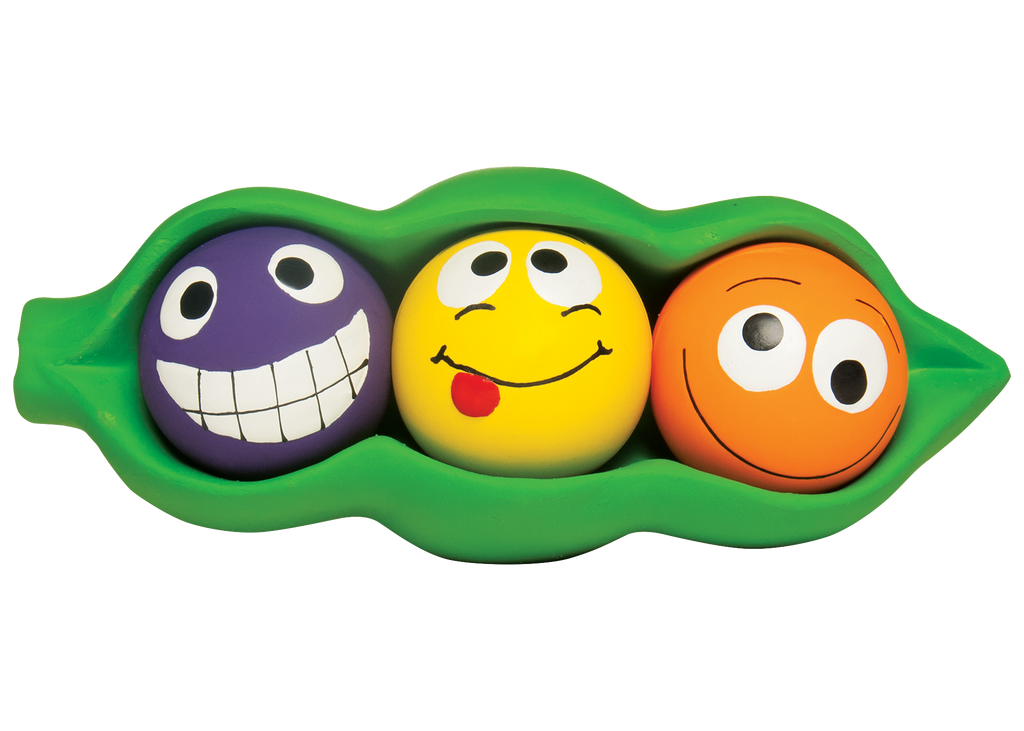 Multipet Latex Three Peas In A Pod 7.5"