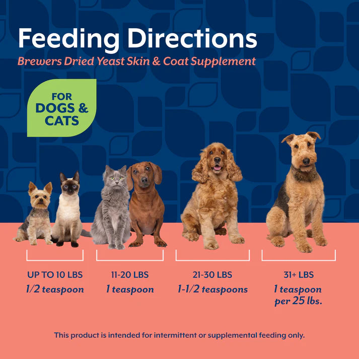 NaturVet Skin & Coat Brewers Dried Yeast With Vitamins 1000 Chewable Tablets 17.6oz/500g